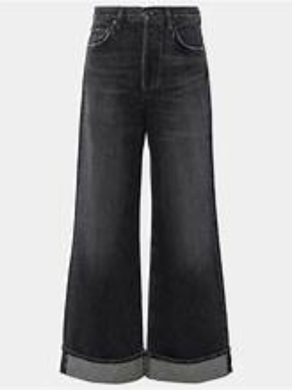 Anthropologie AGOLDE Dame High-Rise Wide-Leg Jeans 27 $258 - Picture 5 of 7